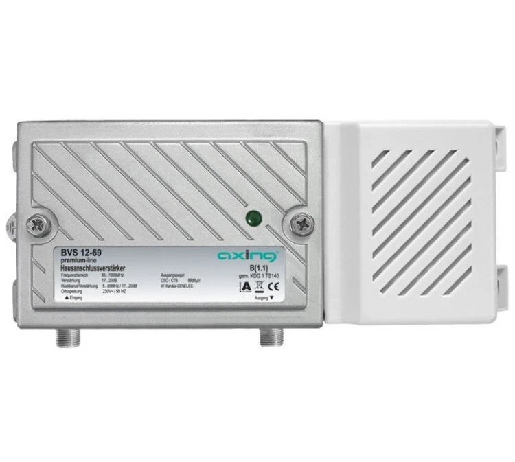 AXING BVS 12-69 Kabel TV BK Hausanschlussverstärker 20db 1GHz Rückwegfähig - Bild 1 von 1