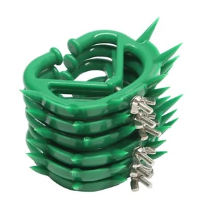Juego de 6 piezas de plástico color verde destetador de pantorrillas tamaño grande 95 X 75 mm - Imagen 1 de 2