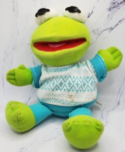 Hasbro Softies Muppet Babies Kermit the Frog In White Plush Stuffed Animal Toy - Picture 1 of 8