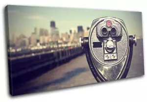 Manhatten Coin-op Fernglas Architektur EINZELNE LEINWANDKUNST WANDDRUCK - Bild 1 von 1