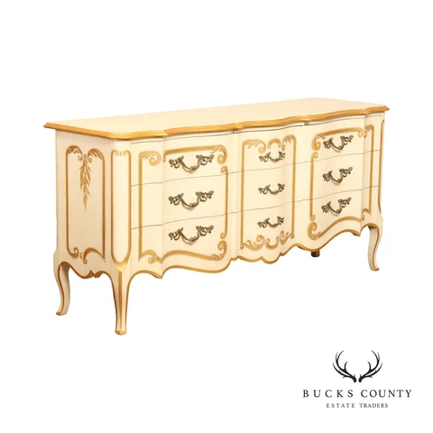 John Widdicomb Venetian Style Painted Dresser Cover