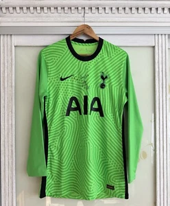 Hugo Lloris Signed Tottenham Hotspur 2020-2021 Soccer Goalkeeper Jersey Size L - Picture 1 of 12