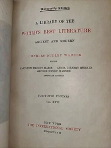 Bibliothek der besten Literatur der Welt Antike und Moderne Band XXVI 1896 Univ ED - Bild 1 von 15