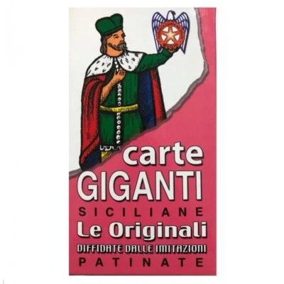 Carte Gioco Siciliane Giganti  Patinate Turistiche Sicilia immagini siciliane - Immagine 1 di 4