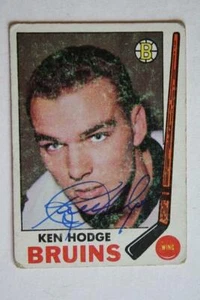 Boston Bruins star Ken Hodge signed autographed 1969-70 Topps Hockey card COOL-- - Picture 1 of 1