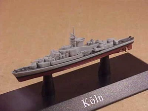 Fragata alemana clase Koln DAKS43 Colonia 1961-82, modelo de buque de guerra De Agostini 1:1250 - Imagen 1 de 2