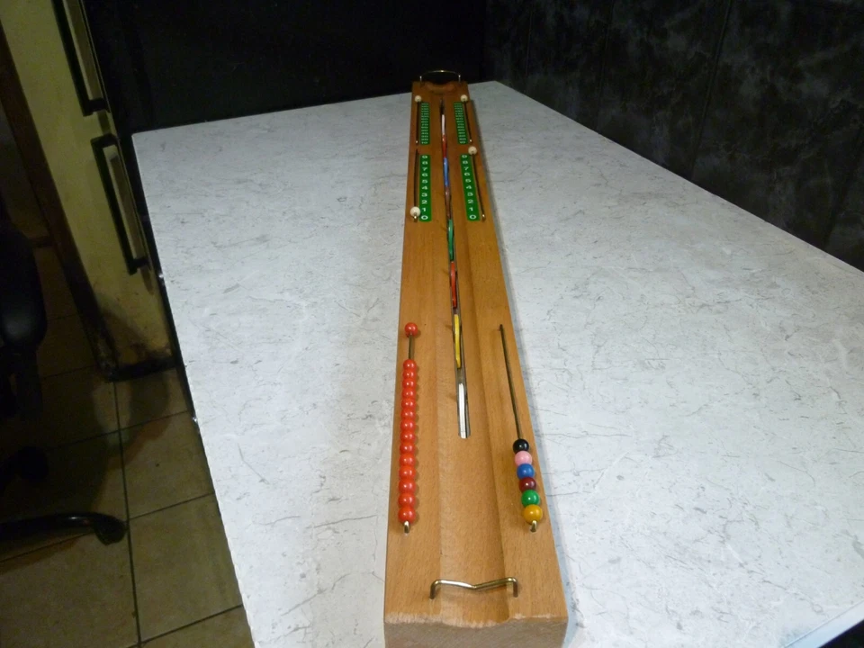 VINTAGE SNOOKER CUE 147 TABLE TOP GAME SKILL PRATICE TRAINER GAME BRIBEK PRODUCT - Image 1 of 4