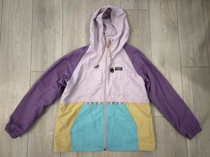 LL Bean Jacket Womens XL Windbreaker Nylon Outdoor Colorblock Mountain Classic - Picture 1 of 7