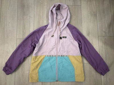 LL Bean Jacket Womens XL Windbreaker Nylon Outdoor Colorblock Mountain Classic - Image 1 of 4