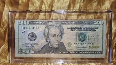 Misaligned Twenty Dollar Bill $20 Misprinted - Image 1 of 2