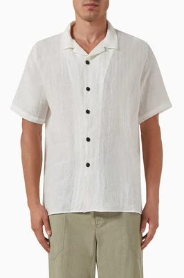 Marane Men's Short-sleeved Shirt in Line, Size: Small - Image 1 of 4