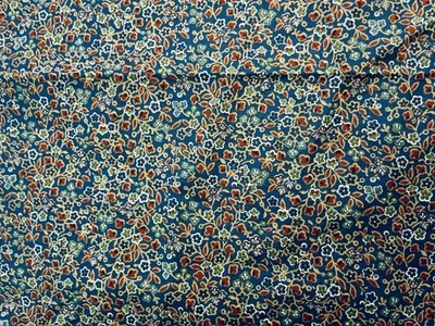 VTG Beautiful  Patriotic Colored Floral Calico Reproduction Print  22" X 17½ - Image 1 of 4