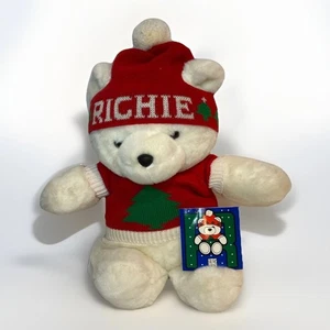 Rich’s Dept Store Richie Bear Christmas 1986 Plush with Tag 18” Vintage - Picture 1 of 6