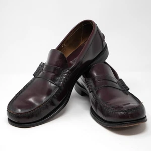 Florsheim Berkley Mens Size 12 Penny Loafer 452384 Burgundy Leather LG - Picture 1 of 16