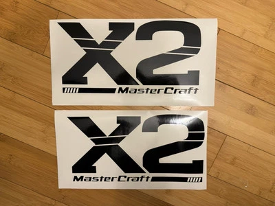 MASTERCRAFT X-2 船体贴花 X2 侧贴纸(套装 2)唤醒颜色 2006 - 2007 — 第 1/4 张图片