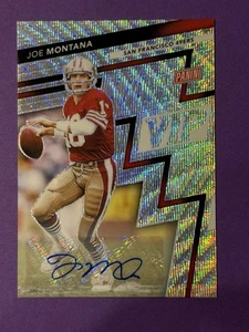 2025 PANINI - THE NATIONAL 36 JOE MONTANA VIP SILVER WAVE AUTO /5 - Picture 1 of 4