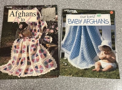 LEISURE ARTS CROCHET OUR BEST AFGHANS TO A TO Z 26 &BABY AFGHANS - Image 1 of 4