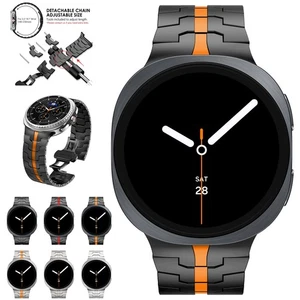 Per Samsung Watch 8 Classic 46mm/8 40/44mm Cinturino Metallo Titanio Ricambio - Foto 1 di 29