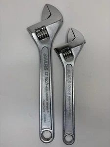 CRAFTSMAN 12” & 10 Inch Adjustable Wrench Forged Alloy 9-30884, 9-30253 - Picture 1 of 6