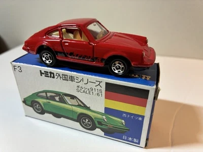 Tomica Tomy Porsche 911S NºF3 con caja hecha en Japón Foto 1 de 4