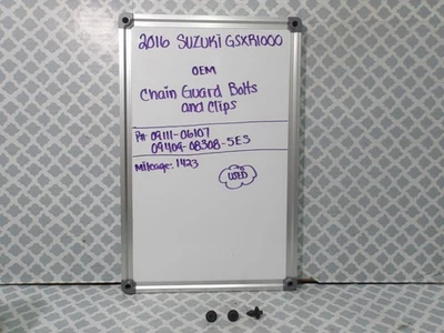 2016 Suzuki GSXR1000 OEM Chain Guard Bolts & Clip 09111-06107, 09409-08308 - Изображение 1 из 4