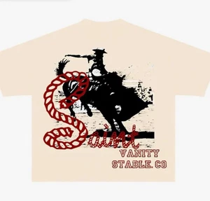 Saint Vanity Stable Tee -2XL- Brand New- 100% Authentic - Cream - Picture 1 of 1