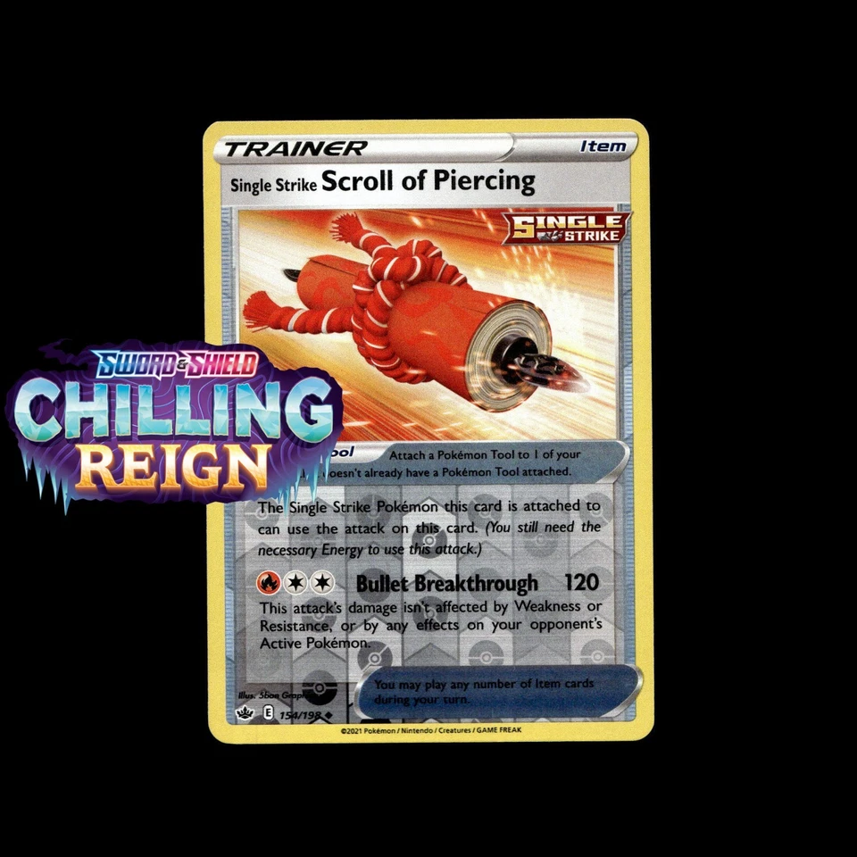 Chilling Reign Pokemon Cards! Holo/Reverse Holo Vmax V Secret Rare Full Art Card - Image 1 of 1
