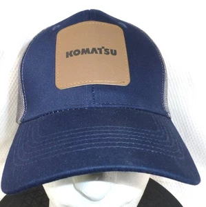 Cappello camionista Komatsu Power Heavy Equipment maglia blu navy berretto snapback - Foto 1 di 7