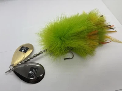 12” Dadson Blade Baits Bou Dadley Marabou Bucktail Musky Lure - Image 1 of 3