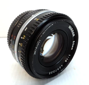 NIkon Nikkor Ai-S AIS 50mm f/1.8 Pancake Lens w/Rear Cap, Made in Japan - Picture 1 of 4