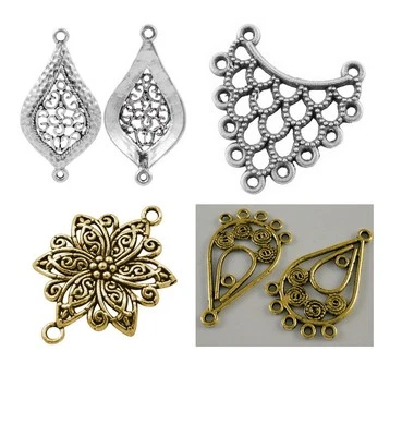 6-10 Kettenverbinder Links Zwischenstück Chandelier Chain Ohrhänger Verbinder - Bild 1 von 3