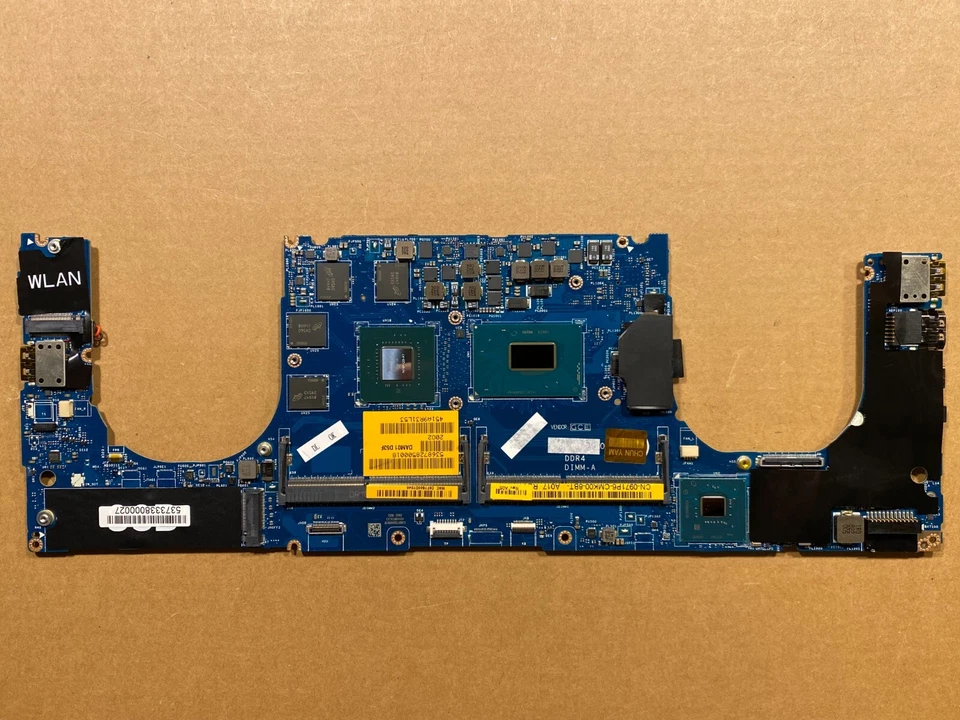 NEW Dell XPS 15 9570 Precision 5530 Motherboard i7-8850H nVidia P2000/4GB 971P6 - Image 1 of 4