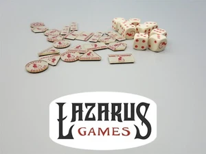 Flames of War: Desert Rat Tokens with 9 Dice (Battlefront Miniatures) - Bild 1 von 4