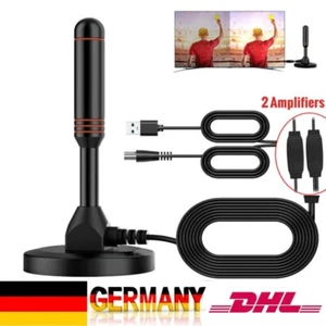 DVB-T2 HD Antenne 36DBi Verstärker 5M KabelFernsehkanäle Free TV-Programme DHL - Bild 1 von 21