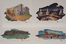 Kingsport Tennessee Set Of 4 Prints Church Circle, Train Station, Netherland...