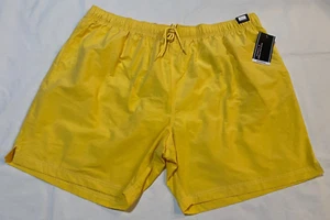 NWT-Roundtree & Yorke Men's Swim Trunks Mesh Lined 8" inseam- 4XB- Yellow - Picture 1 of 5