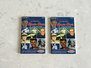 1981 Pat Summerall's All Time Great Sports Stars Buch Nr. 1. Booklet Set (2) - Bild 1 von 3