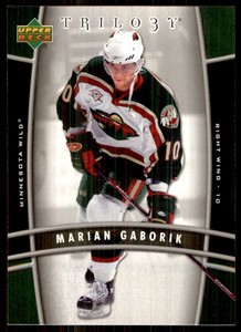 2006-07 Upper Deck Trilogy Marian Gaborik Minnesota Wild #48