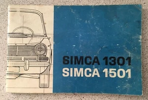 Guide fascicule Simca 1301 et 1501 - Picture 1 of 6