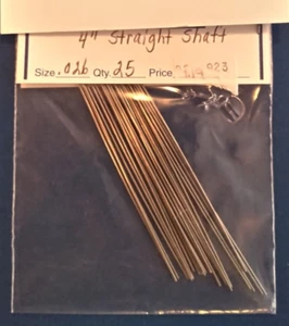 Edelstahl 4" gerader Drahtköderschaft 0,026 & 0,031 Durchmesser - Bild 1 von 4