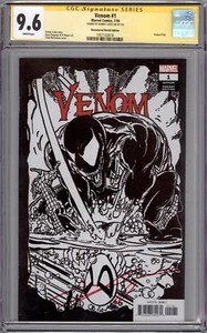 VENOM #1 CGC SS 9.6 (MCFARLANE REMASTERED) 1:1000 VARIANT SIGNED DONNY CATES - Picture 1 of 1
