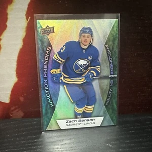 2024-25 TIM HORTONS Upper Deck ZACH BENSON Inmotion Phenoms #MP-6 Buffalo Sabers - Picture 1 of 2