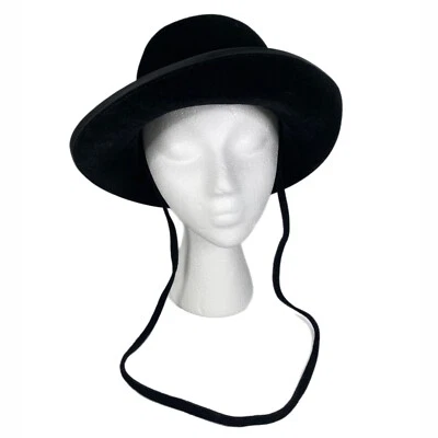 Sombrero Bowler Derby Terciopelo Negro Hecho en Francia Moderno Capricho Glamour Evento De Colección Foto 1 de 4