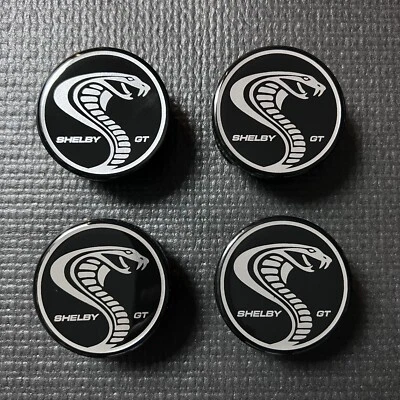 Conjunto de tampa central de roda Shelby GT Ford Mustang GT350 V8 2,5" - Imagem 1 de 4