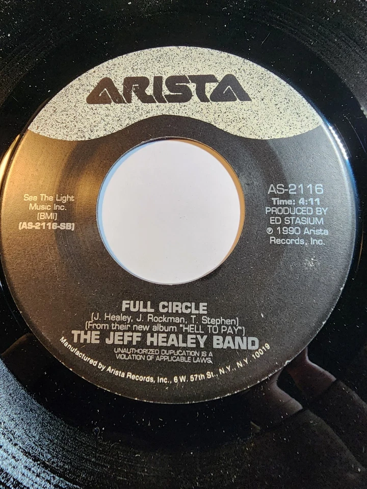 Jeff Healey Band-How Long Can A Man Be Strong / Full Circle, 7" 45rpm VG+ F8 - Image 1 of 2