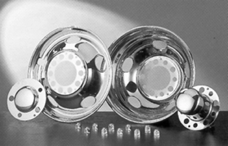 CHEVY CHEVROLET GMC P30 19.5" DUALLY WHEEL SIMULATORS WHEEL COVER LINERS HUBCAPS - Image 1 of 1