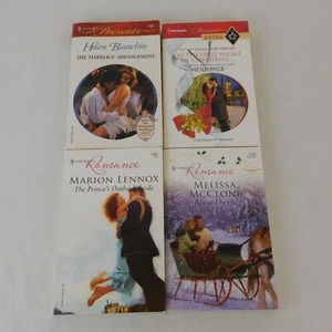 Lot of 4 Harlequin Presents Romance PB Novel Marriage Bride Christmas BOOKS ONLY - Imagen 1 de 11