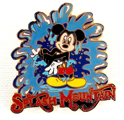 Disney WDW 2000 Mickey Splash Mountain Wringing Out White Gloves Pin 1st Edition - Image 1 of 3