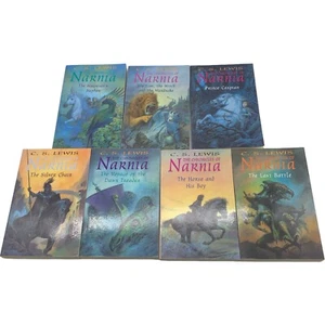 C.S Lewis The Chronicles Of Narnia 7 Paperback Book Set Ted Smart - Bild 1 von 20
