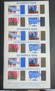 Großbritannien .Drei 1968 STAMPEX Ausstellung Souvenir. postfrisch.  sal's briefmarkenladen. - Bild 1 von 1